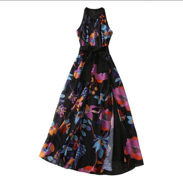 304 2023 spring flora print dress crew neck white sleeveless black crew neck polyester panelld dress luxury fashion prom womens clothes
304 2023 spring flora print dress crew neck white sleeveless black crew neck polyester panelld dress luxury fashion prom womens clothes