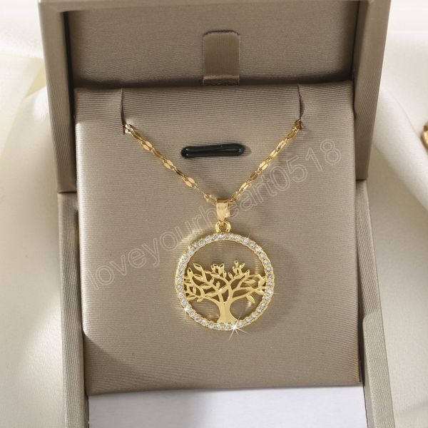 non-fading ring zircon tree of life pendant necklace for women's lucky party jewelry accessories gift, Silver
non-fading ring zircon tree of life pendant necklace for women's lucky party jewelry accessories gift, Silver