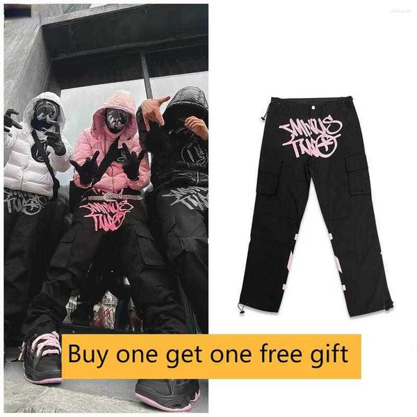 men's pants minus two cargo harajuku casual loose punk rock straight wide leg trouser streetwear pant retro street trend overalls fs09c, Black
men's pants minus two cargo harajuku casual loose punk rock straight wide leg trouser streetwear pant retro street trend overalls fs09c, Black
