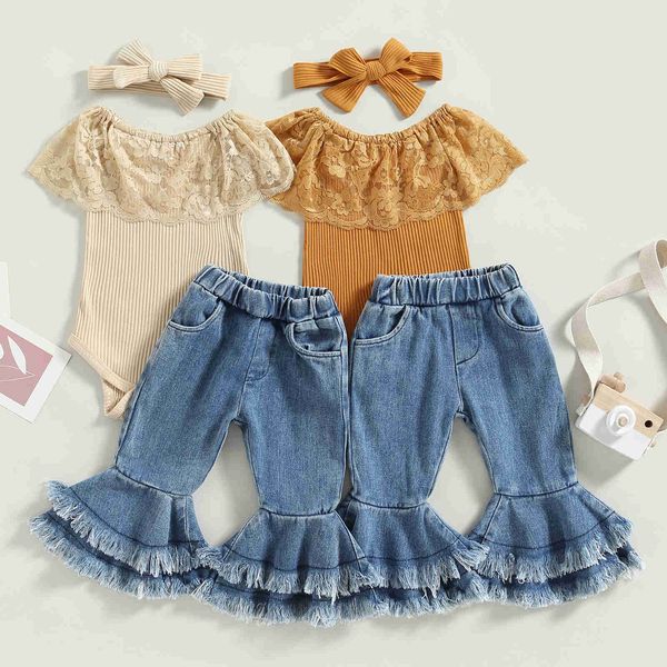 clothing sets baby girls pants set sleeveless lace patchwork romper with tasseled flare pants and headband aa230504, White
clothing sets baby girls pants set sleeveless lace patchwork romper with tasseled flare pants and headband aa230504, White