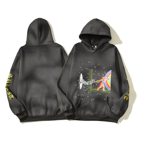 hip hop sweatshirts hoodies men wash black high street print pullover hoode pullovers 23fw, Black;brown 
hip hop sweatshirts hoodies men wash black high street print pullover hoode pullovers 23fw, Black;brown