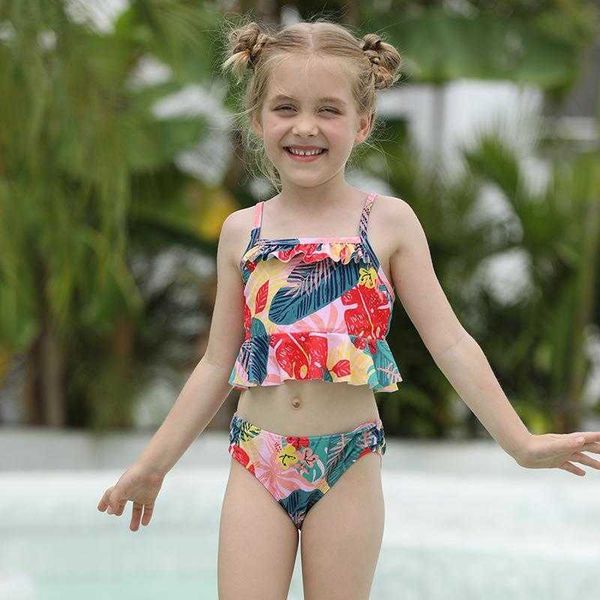 split printing childrens two piece swimwear strap lace swimsuit source factory wholesale, Blue
split printing childrens two piece swimwear strap lace swimsuit source factory wholesale, Blue