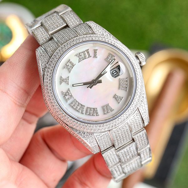 wristwatch mens watch rainbow diamond watch automatic mechanical watch montre luxe steel fashion wristwatch 41mm arabic, Slivery;golden
wristwatch mens watch rainbow diamond watch automatic mechanical watch montre luxe steel fashion wristwatch 41mm arabic, Slivery;golden