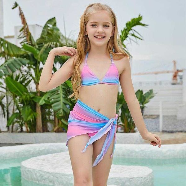 childrens split overskirt swimsuit two pieces three piece drawstring girl wholesale, Blue
childrens split overskirt swimsuit two pieces three piece drawstring girl wholesale, Blue