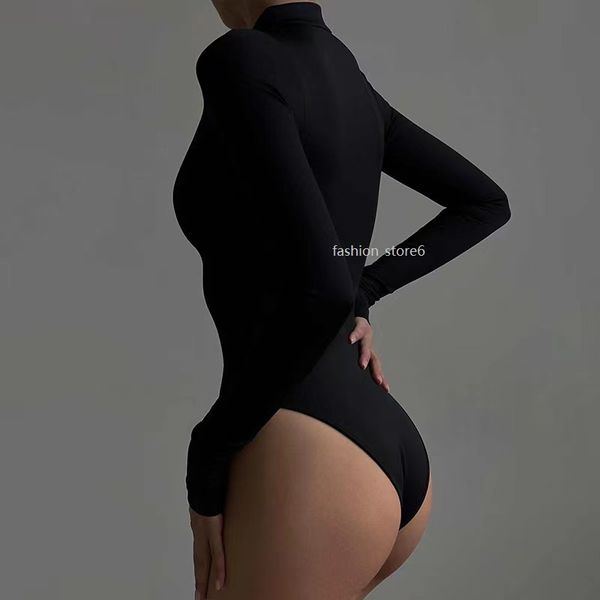 2023 women's fashion, solid color, sexy, hollow out, slim fitting, long sleeved standing collar, bottom up, one piece for women, Black;white
2023 women's fashion, solid color, sexy, hollow out, slim fitting, long sleeved standing collar, bottom up, one piece for women, Black;white