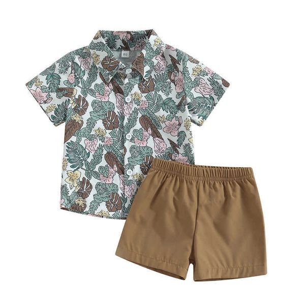 clothing sets focusnorm 0-4y kids boys holiday clothes set floral leaves print short sleeve turn-down collar shirts solid color shorts 2pcs, White
clothing sets focusnorm 0-4y kids boys holiday clothes set floral leaves print short sleeve turn-down collar shirts solid color shorts 2pcs, White