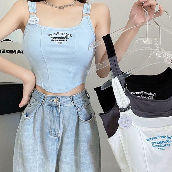 women's tanks camis women's sleeveless crop tank tank letter y2k solid short women's t-shirt camisol cut with bra pad, White
women's tanks camis women's sleeveless crop tank tank letter y2k solid short women's t-shirt camisol cut with bra pad, White