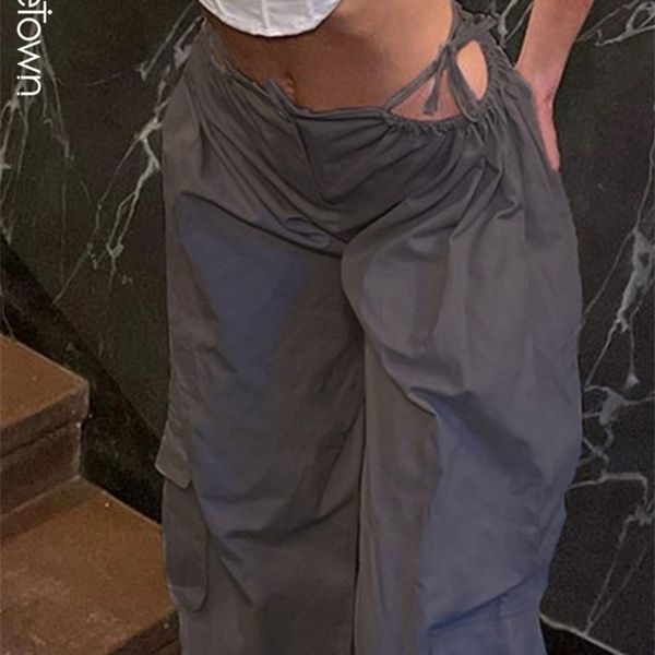 women s pants s sweetown cut out low waist bandage hippie jogger y2k streetwear high street baggy cargo korean fashion techwear 230504, Black;white
women s pants s sweetown cut out low waist bandage hippie jogger y2k streetwear high street baggy cargo korean fashion techwear 230504, Black;white