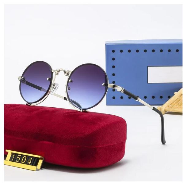classic designer sunglasses brand sunglasses fashion women sun glasses uv400 metal round frame mirror lens with box, White;black
classic designer sunglasses brand sunglasses fashion women sun glasses uv400 metal round frame mirror lens with box, White;black