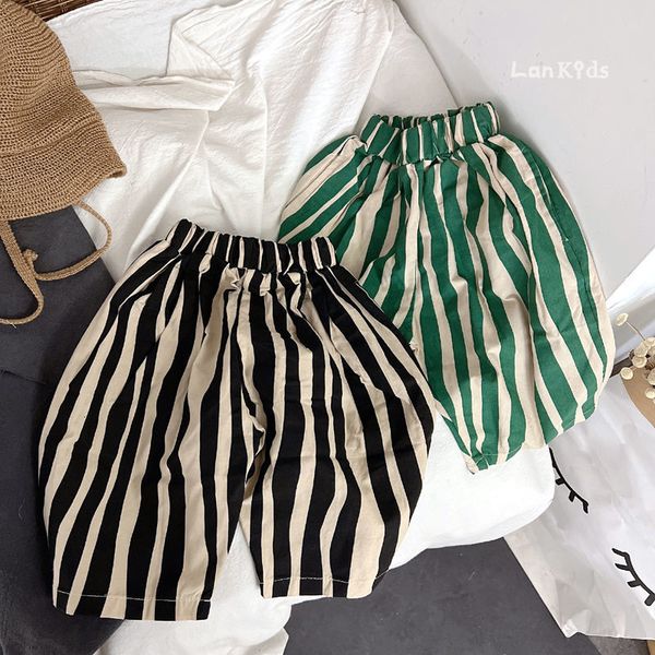 shorts soft breathable baby boys girls shorts striped casual kids pants summer calf length toddler trousers korean children clothes 230504, Black
shorts soft breathable baby boys girls shorts striped casual kids pants summer calf length toddler trousers korean children clothes 230504, Black