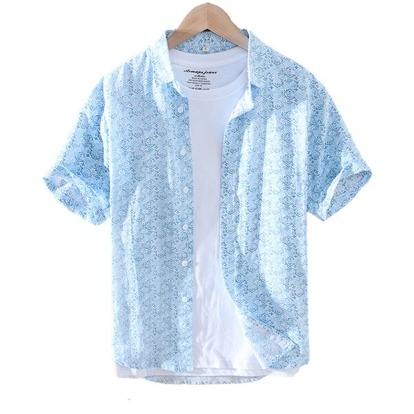 men's casual shirts men summer shirts turn-down collar short sleeve casual cotton linen japanese fashion print slim fit clothes new 23, White;black
men's casual shirts men summer shirts turn-down collar short sleeve casual cotton linen japanese fashion print slim fit clothes new 23, White;black