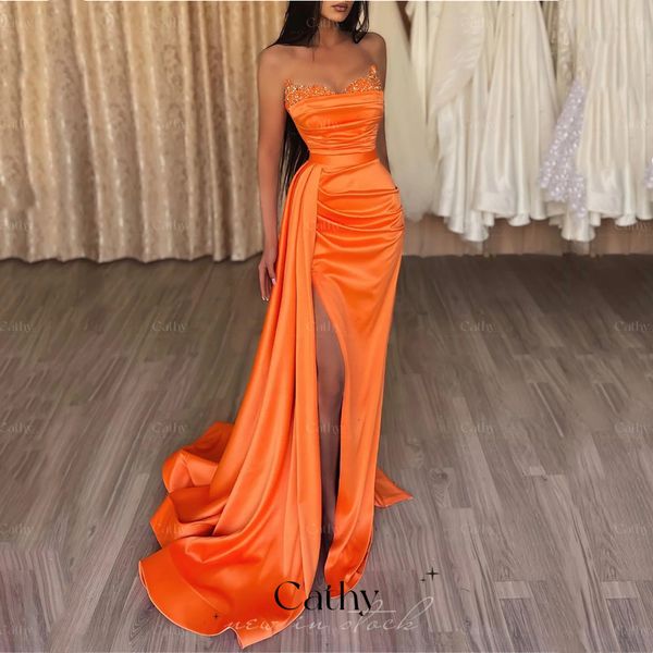 party dresses cathy temperament sequined orange mermaid prom satin sweetheart high slit evening plus size custom 230505, White;black
party dresses cathy temperament sequined orange mermaid prom satin sweetheart high slit evening plus size custom 230505, White;black