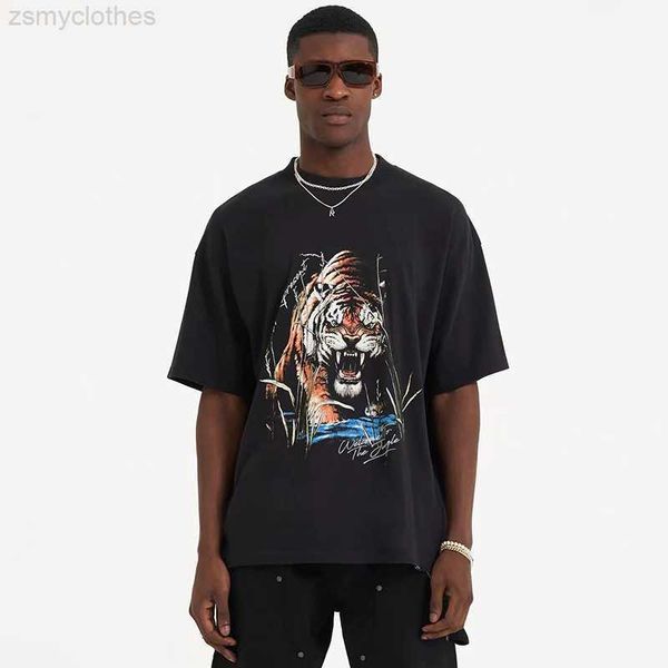 men's t-shirts represent streetwear high street summer fashion animal tiger graphics vintage oversized loose tee t shirt men, White;black
men's t-shirts represent streetwear high street summer fashion animal tiger graphics vintage oversized loose tee t shirt men, White;black