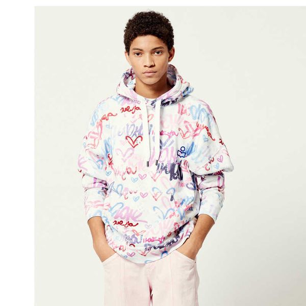 isabel marant designer sweatshirt fashion new style classic flocking covered with love printing men and women hooded sweater, Black
isabel marant designer sweatshirt fashion new style classic flocking covered with love printing men and women hooded sweater, Black
