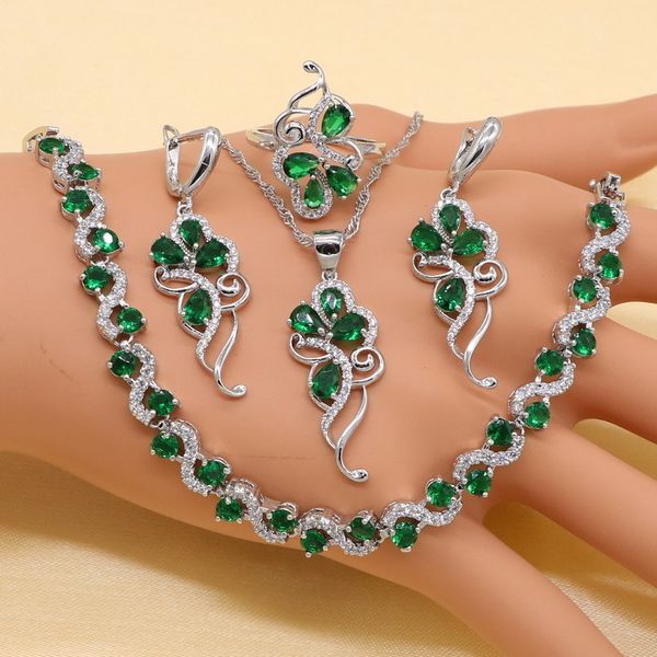 wedding jewelry sets 925 sterling silver green stones cubic zirconia jewelry sets for women earrings/pendant/necklace/ring/bracelet 230505, Slivery;golden
wedding jewelry sets 925 sterling silver green stones cubic zirconia jewelry sets for women earrings/pendant/necklace/ring/bracelet 230505, Slivery;golden