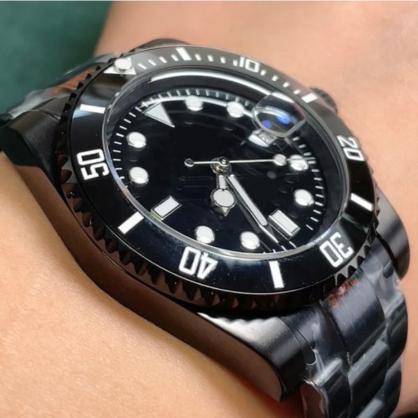 classic black mens watch 40mm fashion dial folding clasp stainless steel strap casual business watches automatic winding mechanical wristwat, Slivery;brown
classic black mens watch 40mm fashion dial folding clasp stainless steel strap casual business watches automatic winding mechanical wristwat, Slivery;brown