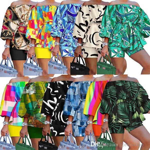 plus size womens clothing tracksuits designer print suit off shoulder puff sleeve shorts outfits two piece matching set, Gray
plus size womens clothing tracksuits designer print suit off shoulder puff sleeve shorts outfits two piece matching set, Gray