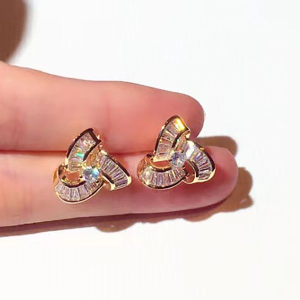 14k gold lady stud earring lab diamond 925 sterling silver jewelry engagement wedding earrings for women bridal promise gift, Golden;silver
14k gold lady stud earring lab diamond 925 sterling silver jewelry engagement wedding earrings for women bridal promise gift, Golden;silver