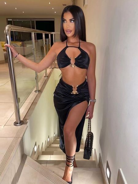 two piece dress satin y2k outfits 2 sets lace up sleeveless backless crop high waist side slit bodycon midi set club party 230505, White
two piece dress satin y2k outfits 2 sets lace up sleeveless backless crop high waist side slit bodycon midi set club party 230505, White