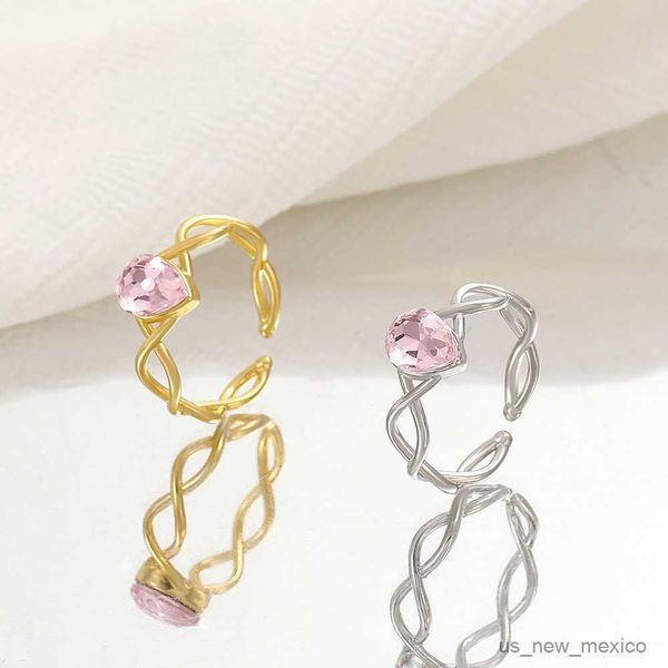 band rings stylish pink zircon open index finger rings romantic hollow twist water drop stone rings for women jewelry party accessories, Silver
band rings stylish pink zircon open index finger rings romantic hollow twist water drop stone rings for women jewelry party accessories, Silver