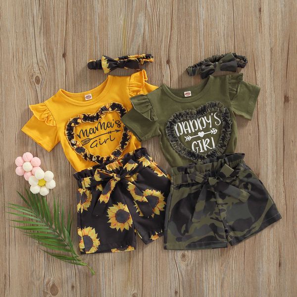 clothing sets focusnorm 0-4y summer lovely kids girls clothes sets 3pcs letter short sleeve t shirts+camouflage flower printed shorts headba, White
clothing sets focusnorm 0-4y summer lovely kids girls clothes sets 3pcs letter short sleeve t shirts+camouflage flower printed shorts headba, White