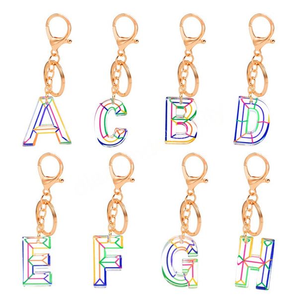 creative colorful acrylic initial alphabet keychain a to z 26 english letter pendant keyring women charm handbag accessories, Silver
creative colorful acrylic initial alphabet keychain a to z 26 english letter pendant keyring women charm handbag accessories, Silver