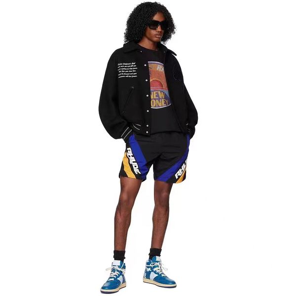 rhude designer shorts mens fashion beach pants sports fitness luxury summer casual versatile quick drying breathable mesh hdm01, White;black
rhude designer shorts mens fashion beach pants sports fitness luxury summer casual versatile quick drying breathable mesh hdm01, White;black