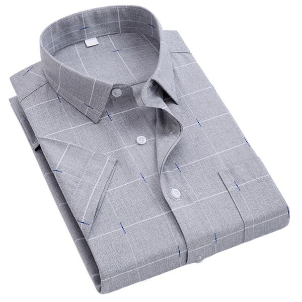 men's casual shirts new arrival men printed shirt short sleeve summer soft smooth loose button down plaid thin iron-social regular fit, White;black
men's casual shirts new arrival men printed shirt short sleeve summer soft smooth loose button down plaid thin iron-social regular fit, White;black