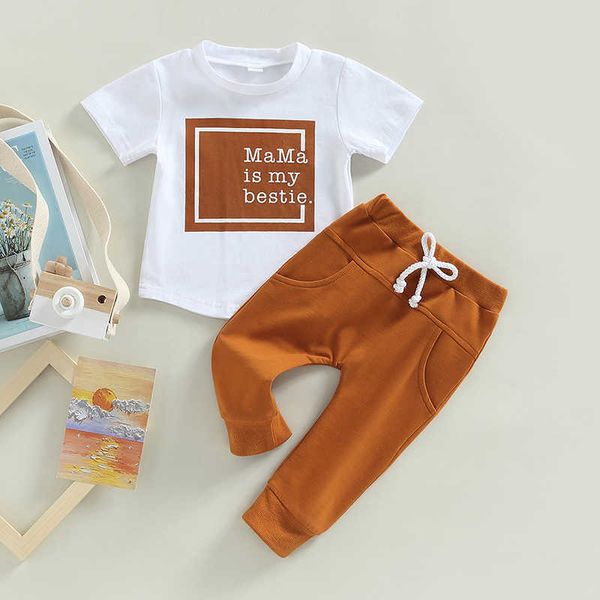 clothing sets focusnorm 0-3y infant baby boys causal clothes sets 2pcs letter short sleeve t shirts+solid long trousers pants aa230504, White
clothing sets focusnorm 0-3y infant baby boys causal clothes sets 2pcs letter short sleeve t shirts+solid long trousers pants aa230504, White