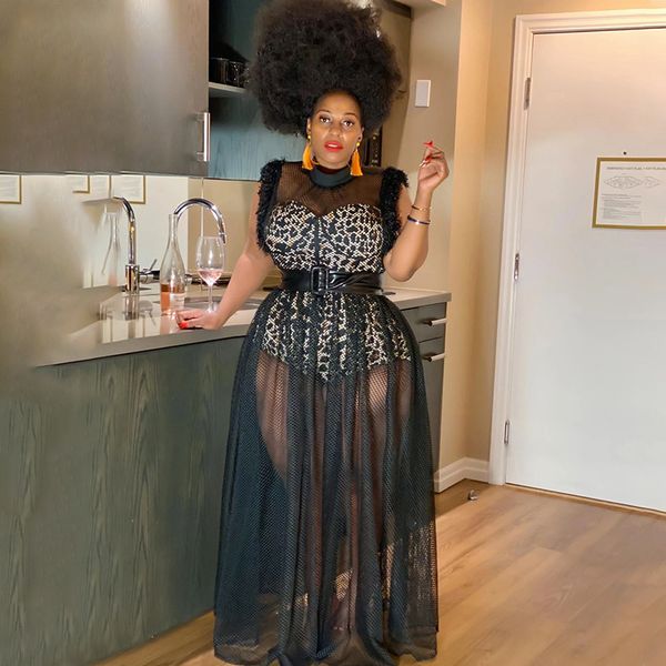 plus size dresses summer dres size mesh dress with leopard lining transparent club party maxi wholesale drop 230504, Black
plus size dresses summer dres size mesh dress with leopard lining transparent club party maxi wholesale drop 230504, Black