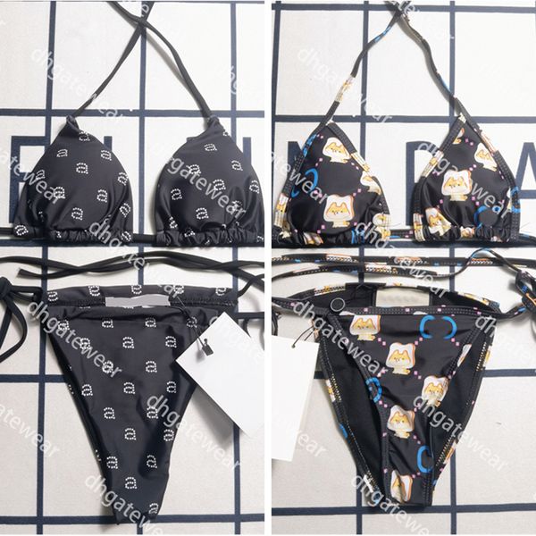 fashion bikini designer women swimsuits luxury brand backless sling swimwear textile letter printed glitter bathing suit
fashion bikini designer women swimsuits luxury brand backless sling swimwear textile letter printed glitter bathing suit