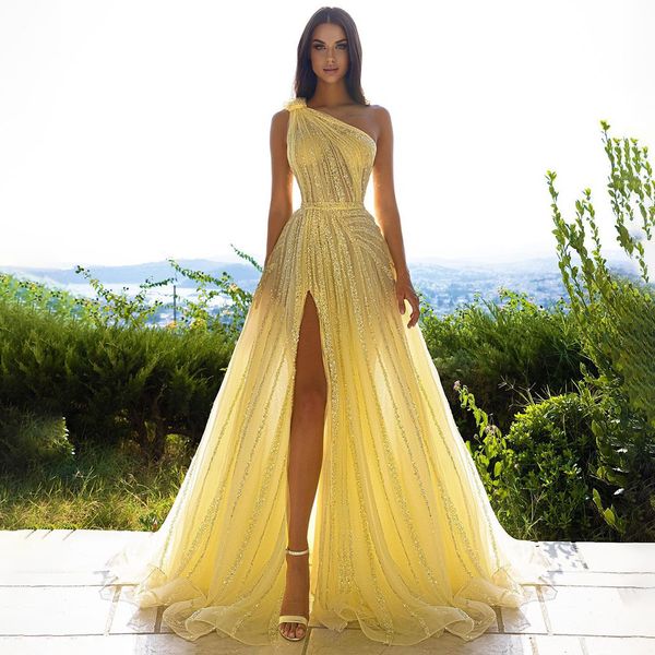 party dresses sharon said yellow one shoulder luxury dubai evening dress with cape side slit arabic formal prom gowns for wedding ss326 2305, White;black
party dresses sharon said yellow one shoulder luxury dubai evening dress with cape side slit arabic formal prom gowns for wedding ss326 2305, White;black