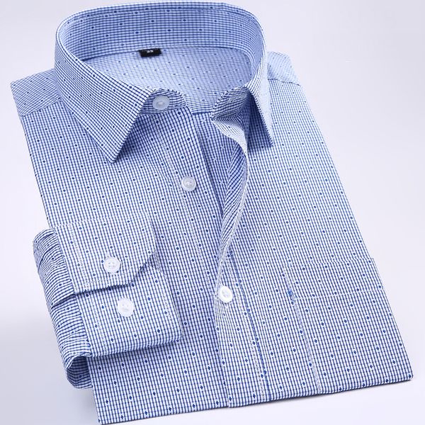 men's casual shirts new non-iron regular fit men long sleeve business men shirts easy care striped/plaid dot floral for male 230505, White;black
men's casual shirts new non-iron regular fit men long sleeve business men shirts easy care striped/plaid dot floral for male 230505, White;black