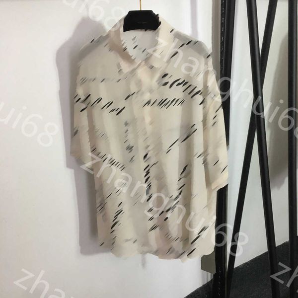 23ss women shirt womens designer clothing high neck blouse monogrammed lapel short sleeve shirt silk women clothes, White
23ss women shirt womens designer clothing high neck blouse monogrammed lapel short sleeve shirt silk women clothes, White