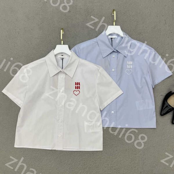 23ss women shirt womens designer clothing high neck blouse classic fashion alphabet heart pattern embroidered short sleeve shirt women cloth, White
23ss women shirt womens designer clothing high neck blouse classic fashion alphabet heart pattern embroidered short sleeve shirt women cloth, White