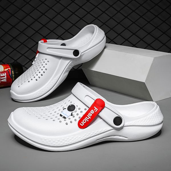 slippers original men sandals lightweight casual shoes soft sole eva hole shoes men's clogs outdoor beach falt slippers man garden shoe, Black
slippers original men sandals lightweight casual shoes soft sole eva hole shoes men's clogs outdoor beach falt slippers man garden shoe, Black