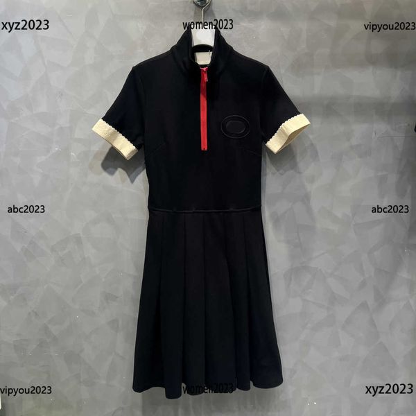 luxury designer dress short sleeved design dress woman polo shirt dress half zip design skirt new product, Black;gray
luxury designer dress short sleeved design dress woman polo shirt dress half zip design skirt new product, Black;gray