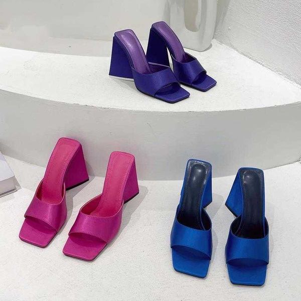sandals eilyken new arrival silk triangle square heels heel woman slippers street party toe dress slides summer shoes 230423, Black
sandals eilyken new arrival silk triangle square heels heel woman slippers street party toe dress slides summer shoes 230423, Black