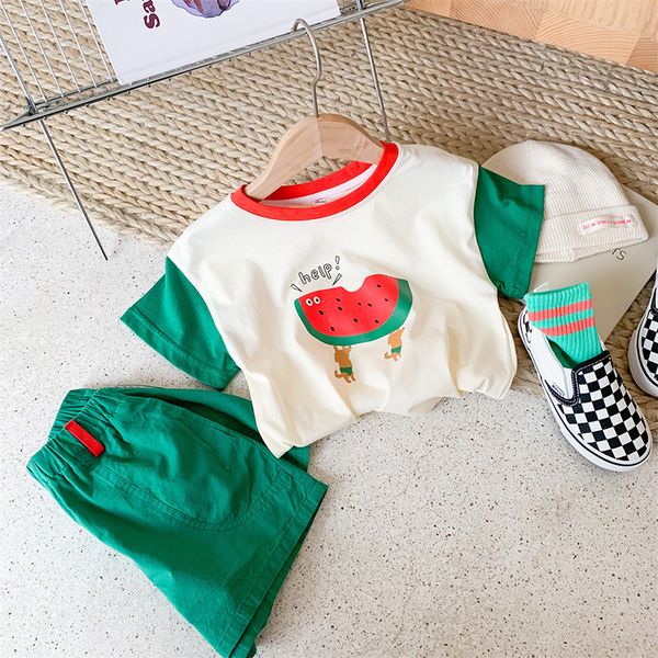 clothing sets milancel summer boys clothing set cute watermelon print tee and shorts 2 pcs boys suit 230505, White
clothing sets milancel summer boys clothing set cute watermelon print tee and shorts 2 pcs boys suit 230505, White