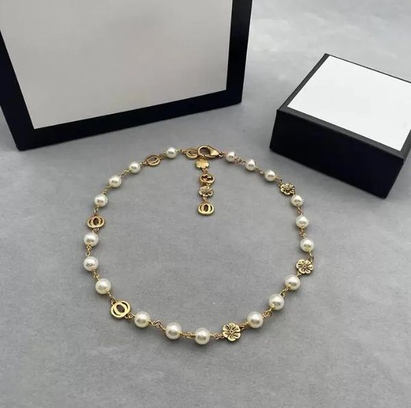 chic flower necklace women designer jewelry golden chain necklace for womens luxury letters jewelrys with pearl necklaces party, Silver
chic flower necklace women designer jewelry golden chain necklace for womens luxury letters jewelrys with pearl necklaces party, Silver