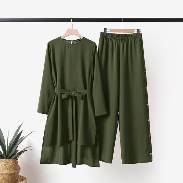 dress 2023 fashion muslim sets women matching sets long sleeve tracksuits blouses female wide leg pants oversized casual suits, White
dress 2023 fashion muslim sets women matching sets long sleeve tracksuits blouses female wide leg pants oversized casual suits, White