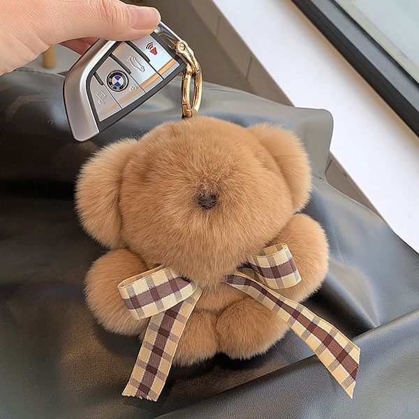 14cm/5.5" real genuine rabbit fur bear keychain bag charm purse car phone pendant kids toys, Silver
14cm/5.5" real genuine rabbit fur bear keychain bag charm purse car phone pendant kids toys, Silver
