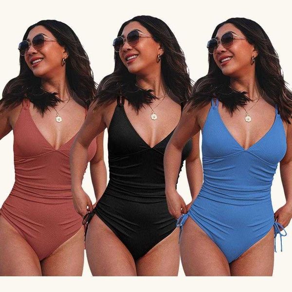 summer one piece swimsuit womens solid color slim slimming drawstring high waist swimwear wholesale, White;black
summer one piece swimsuit womens solid color slim slimming drawstring high waist swimwear wholesale, White;black