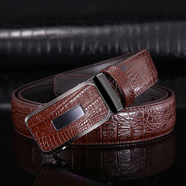 belts luxury genuine leather belt men's automatic buckle cowhide leather belt high-end youth business all-match waistband 230505, Black;brown
belts luxury genuine leather belt men's automatic buckle cowhide leather belt high-end youth business all-match waistband 230505, Black;brown