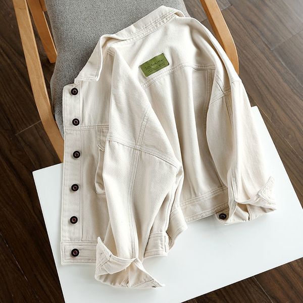 women's jackets gentle milky white cotton loose and denim short coat for women 0523 230505, Black;brown
women's jackets gentle milky white cotton loose and denim short coat for women 0523 230505, Black;brown