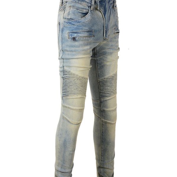 men's jeans mens b1051 distressed motor bike ribs patchwork slim ripped stretch biker washed blue denim size 2840 230504
men's jeans mens b1051 distressed motor bike ribs patchwork slim ripped stretch biker washed blue denim size 2840 230504