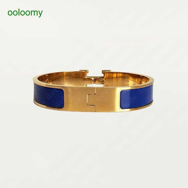 classic h bracelet designer 18k gold bangle luxury brand enamel bracelet for men women birthday mother' day jewelry holiday gifts dflq, Black
classic h bracelet designer 18k gold bangle luxury brand enamel bracelet for men women birthday mother' day jewelry holiday gifts dflq, Black
