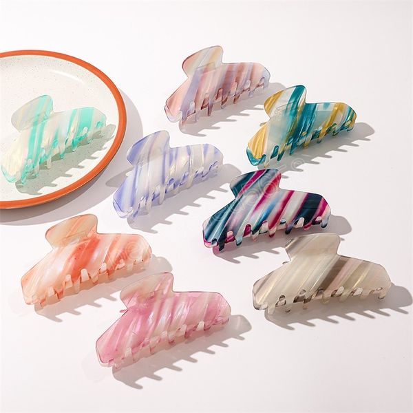 vintage women hair claws elegant stripe colorful hair clips large 11cm claw clip girls hairclip hair accessories barrettes, Golden;silver
vintage women hair claws elegant stripe colorful hair clips large 11cm claw clip girls hairclip hair accessories barrettes, Golden;silver