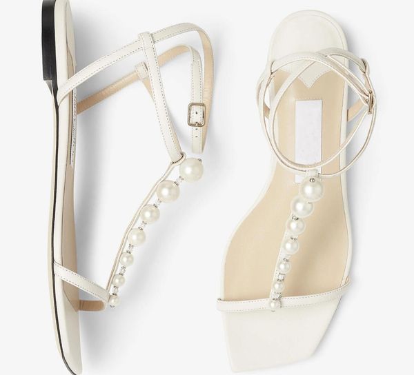 2023 summer luxury amari sandals shoes latte nappa latte flats with pearls & crystal embellishment evening dress lady gladiator walking whit, Black
2023 summer luxury amari sandals shoes latte nappa latte flats with pearls & crystal embellishment evening dress lady gladiator walking whit, Black