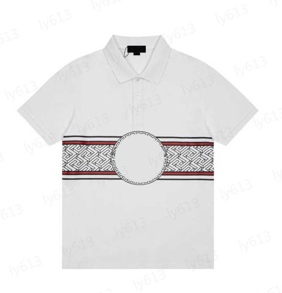 white mens t-shirts spring summer designer fashion leisure luxury loose fitting classic brand contrasting logo printed pearl cotton lapel sh, White;black
white mens t-shirts spring summer designer fashion leisure luxury loose fitting classic brand contrasting logo printed pearl cotton lapel sh, White;black